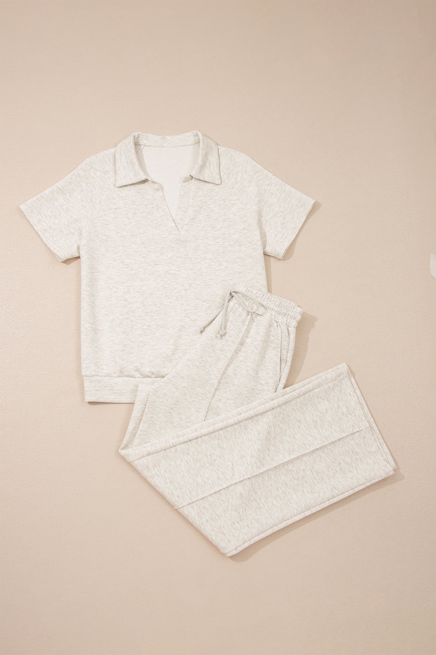 Polo Tee Casual Pant Set
