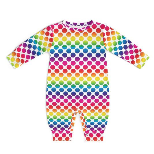 Rainbow Long Sleeve Baby Romper