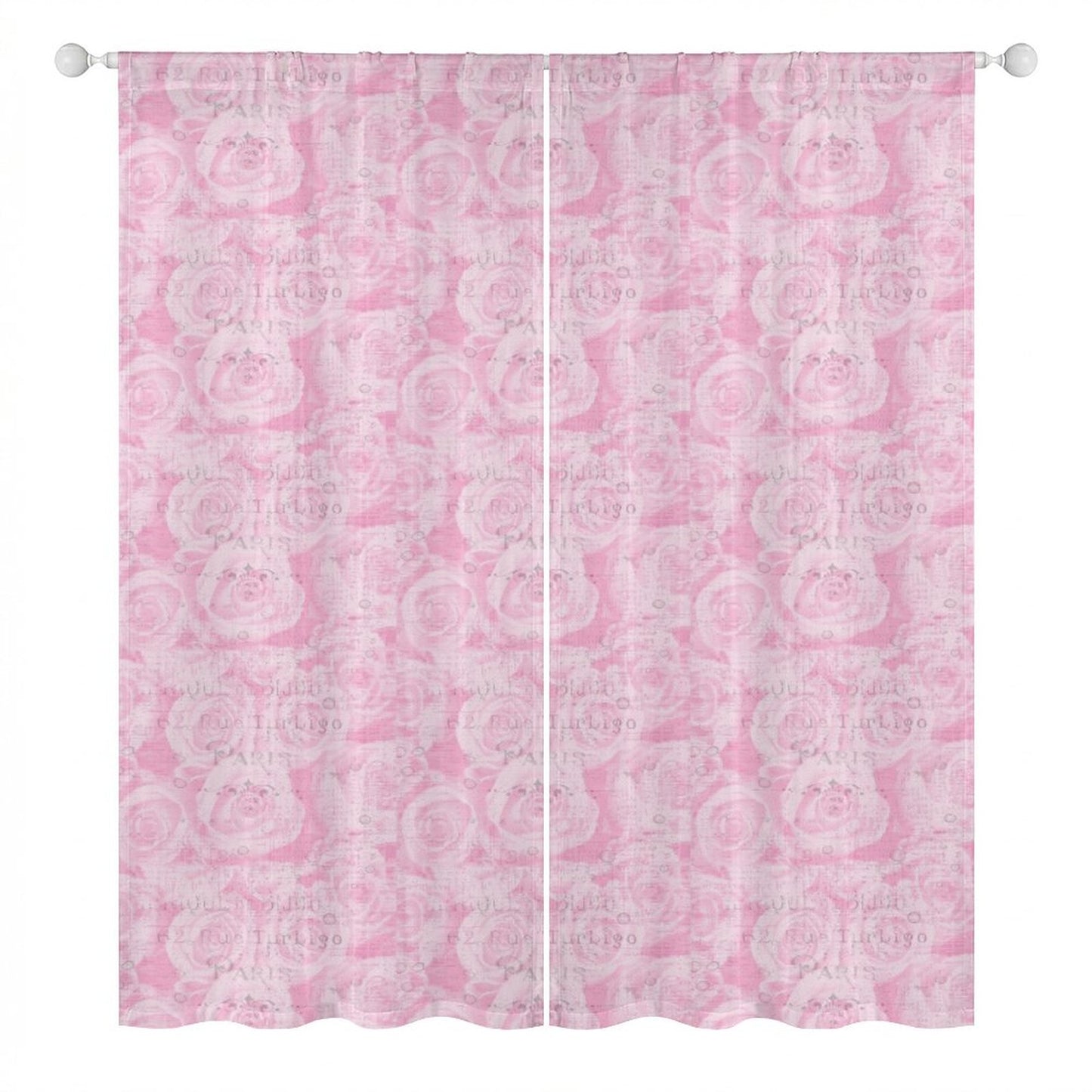 Sheer Curtain Pink