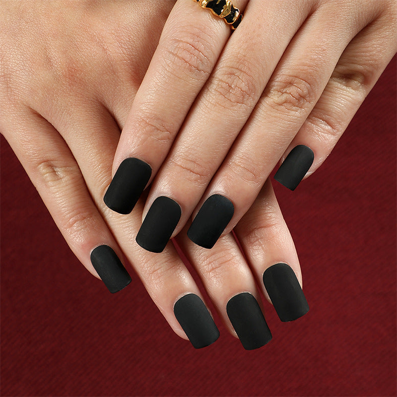 Press on nails wholesale solid color matte rectangular nail Press on nails piece Finished product Press on nails – Image 14