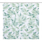 Leaf print shower curtain