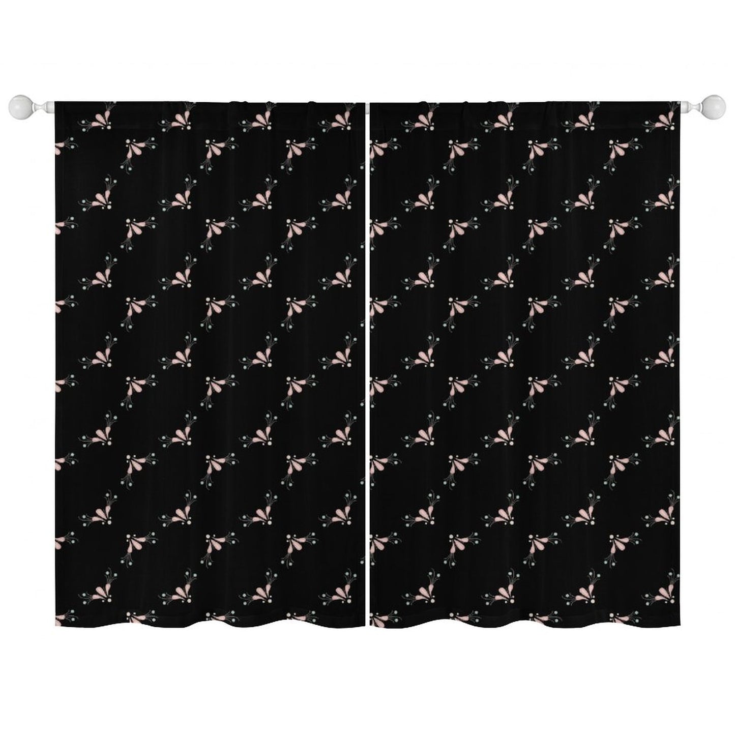 Sheer Curtain Black