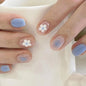 "Baby Blue Blush & Blossom" - Precision Crafted Press-On Nails