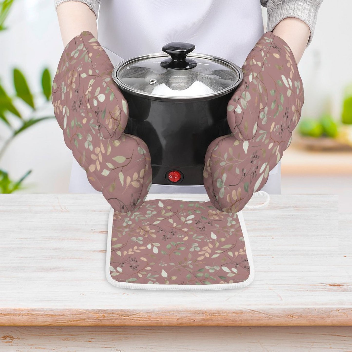 Oven Mitts & Pot Holder Set of 3