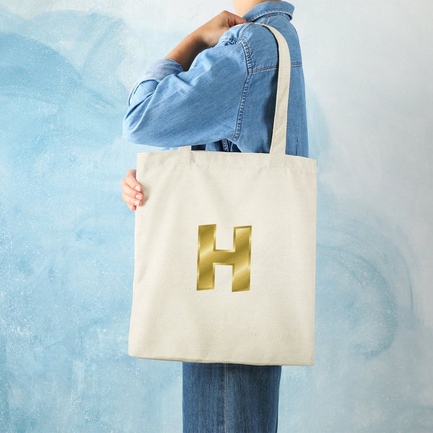 Canvas Tote Bag-13.4"x15.8"/34x40cm