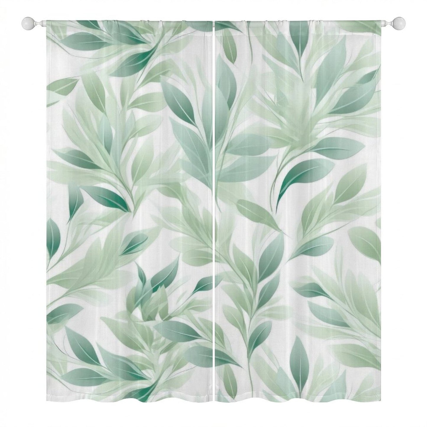 Sheer Curtain Botantical