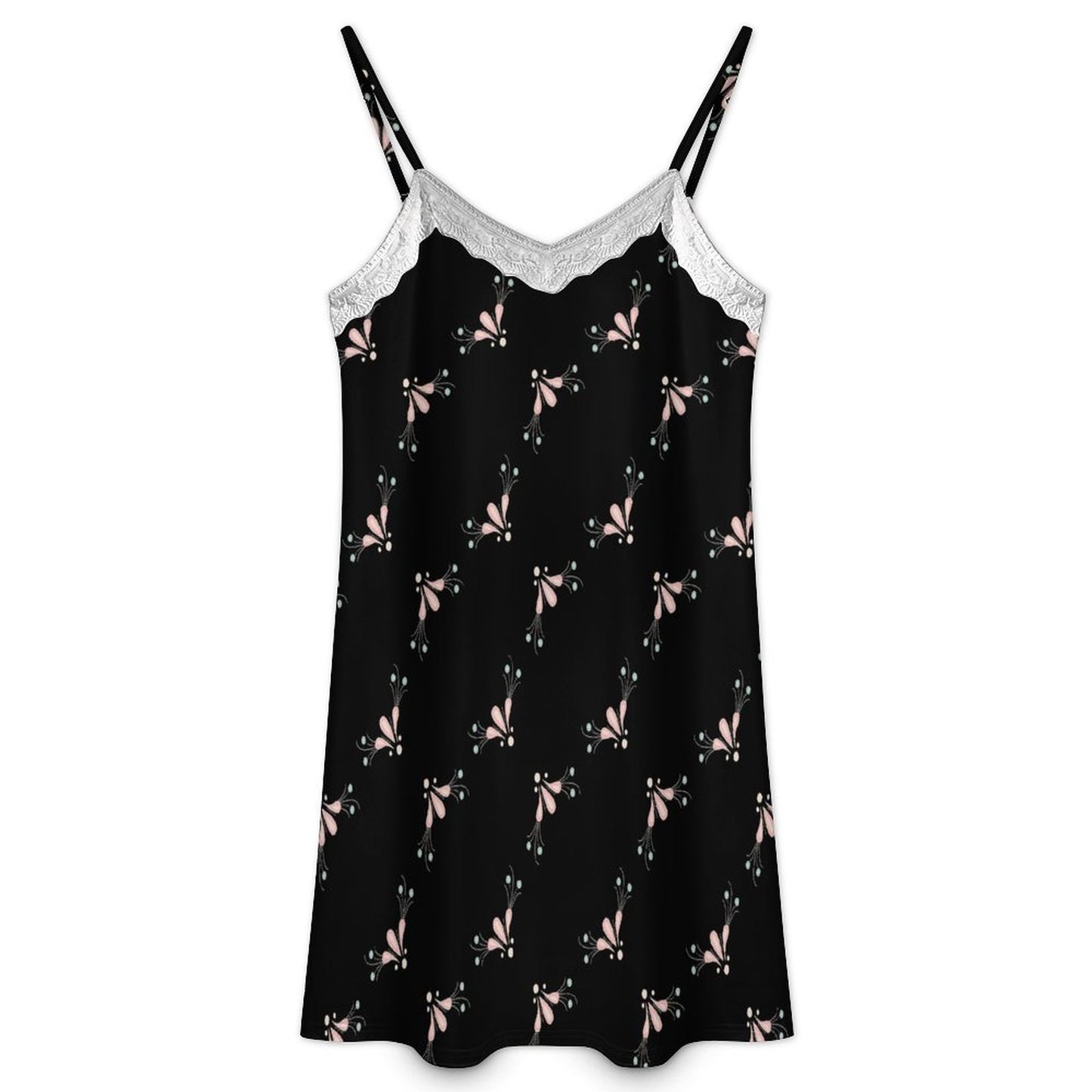 Beautiful Lace-Trimmed Camisole Nightgown