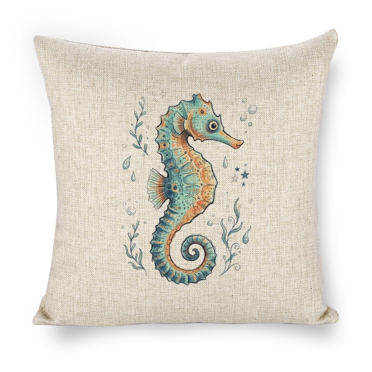 Personalized Photo Pillowcases (Pillow Excluded) (Dual-sided Printing) - Seahorse