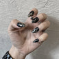 Punk Wind Dark Flame Nail Patch Nail Patch press-on nails Finished Fake Nail Waterproof Removable Nail Patch 365nails