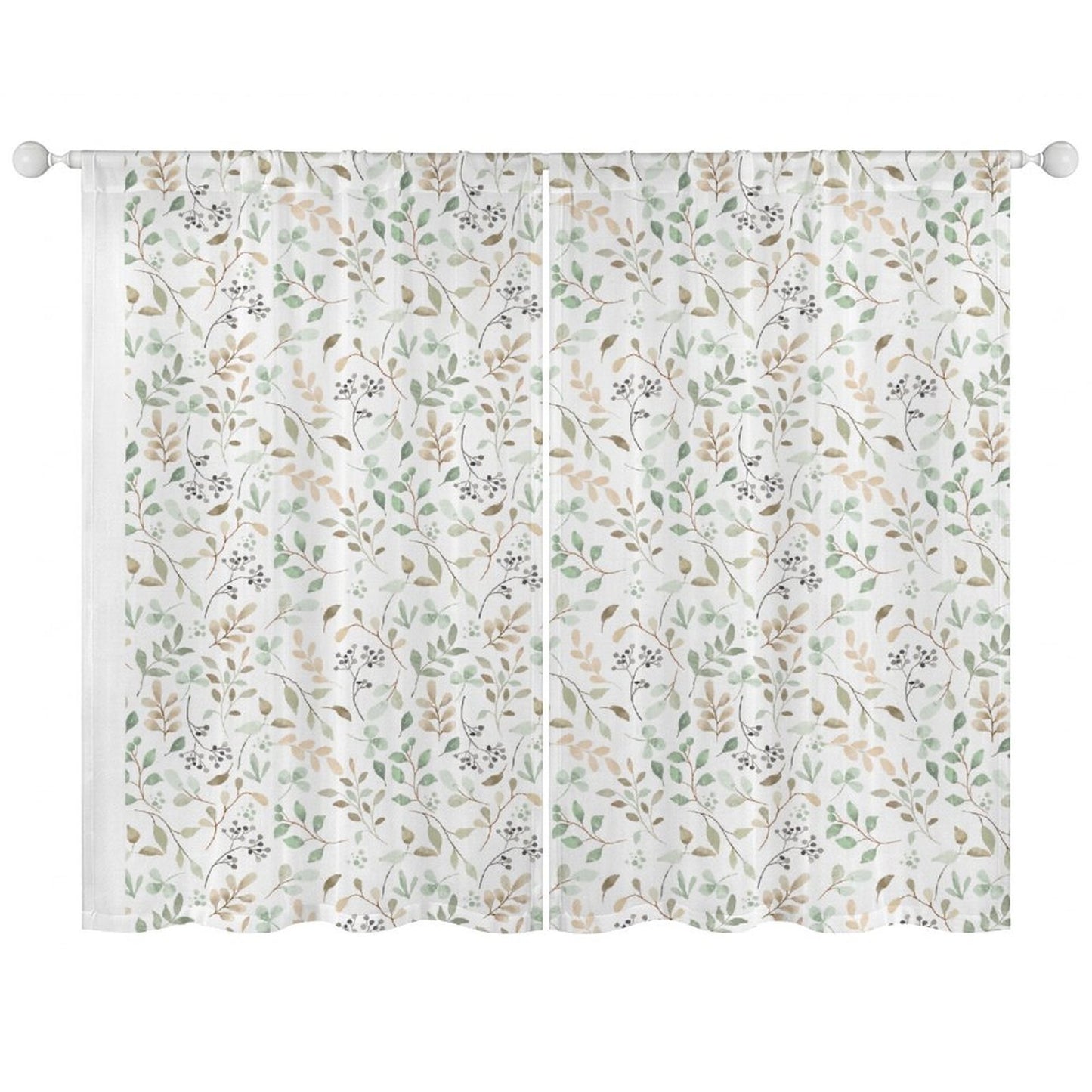 Sheer Curtain Botanical