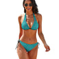 Two Piece Halter Swimsuit Teal