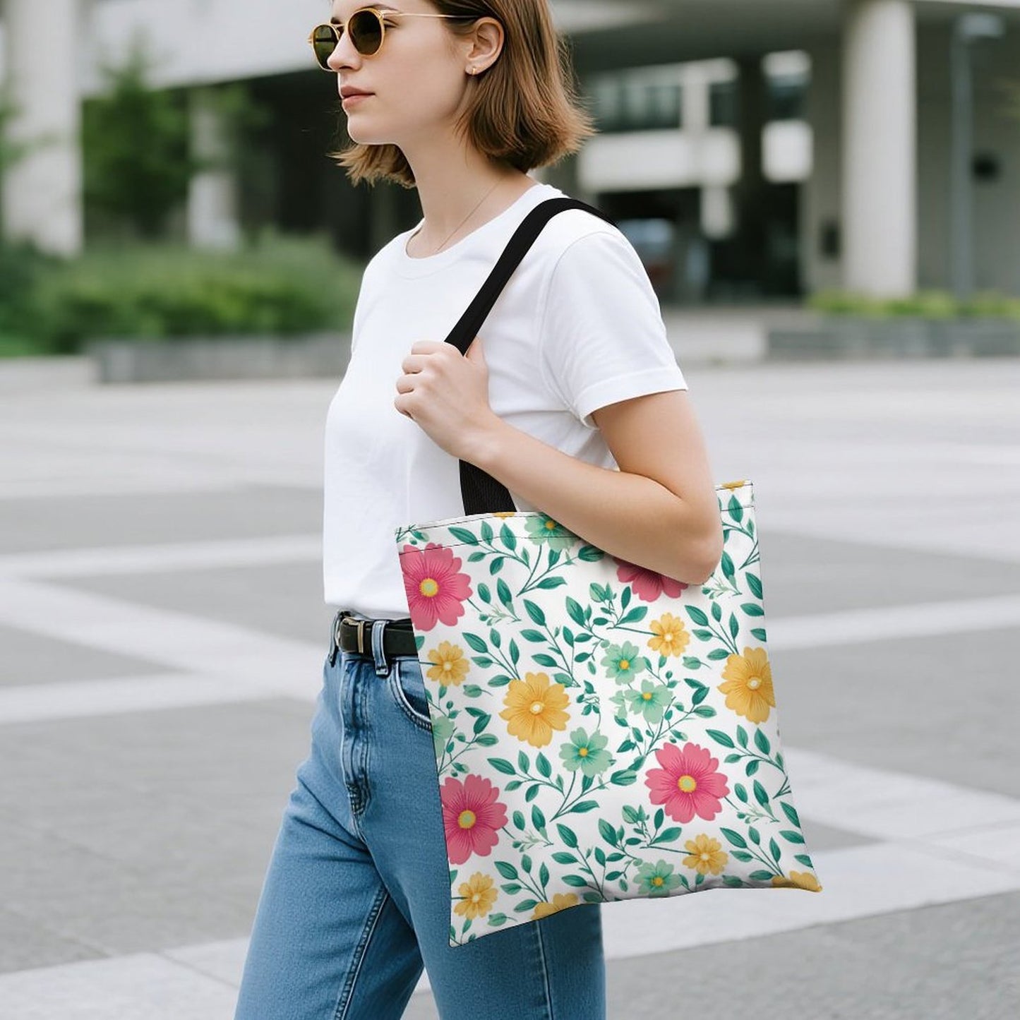 Lightweight Shopping Bag - Flowers