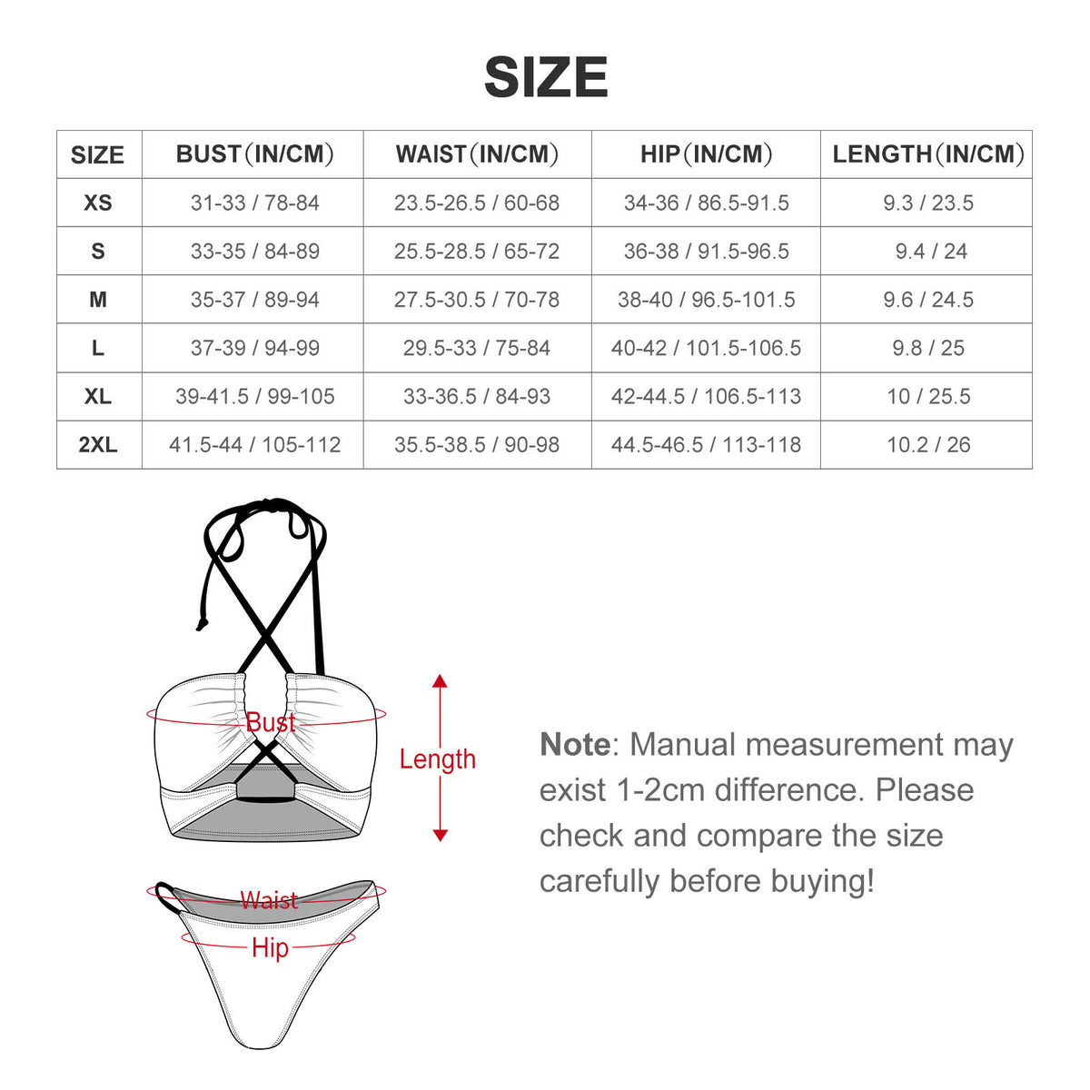 Colorful Line Bikini Swimsuit