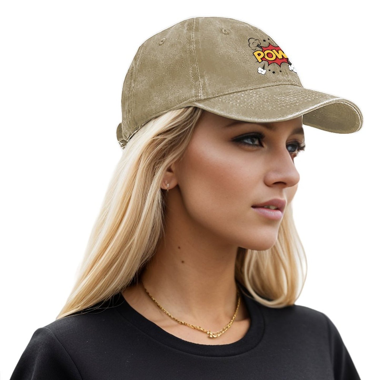 Cotton Vintage Washed Denim Baseball Cap