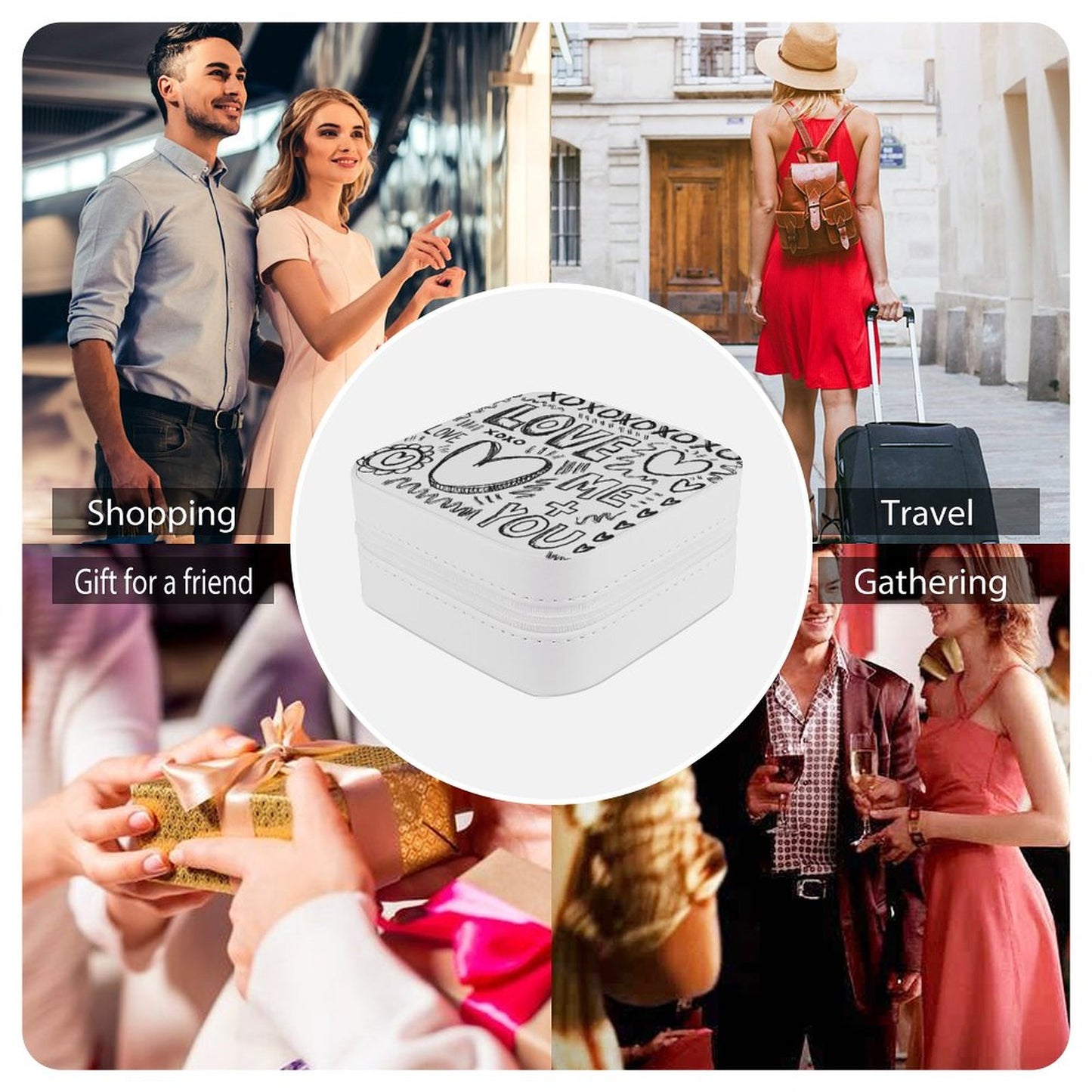 PU Portable Travel Jewelry Box