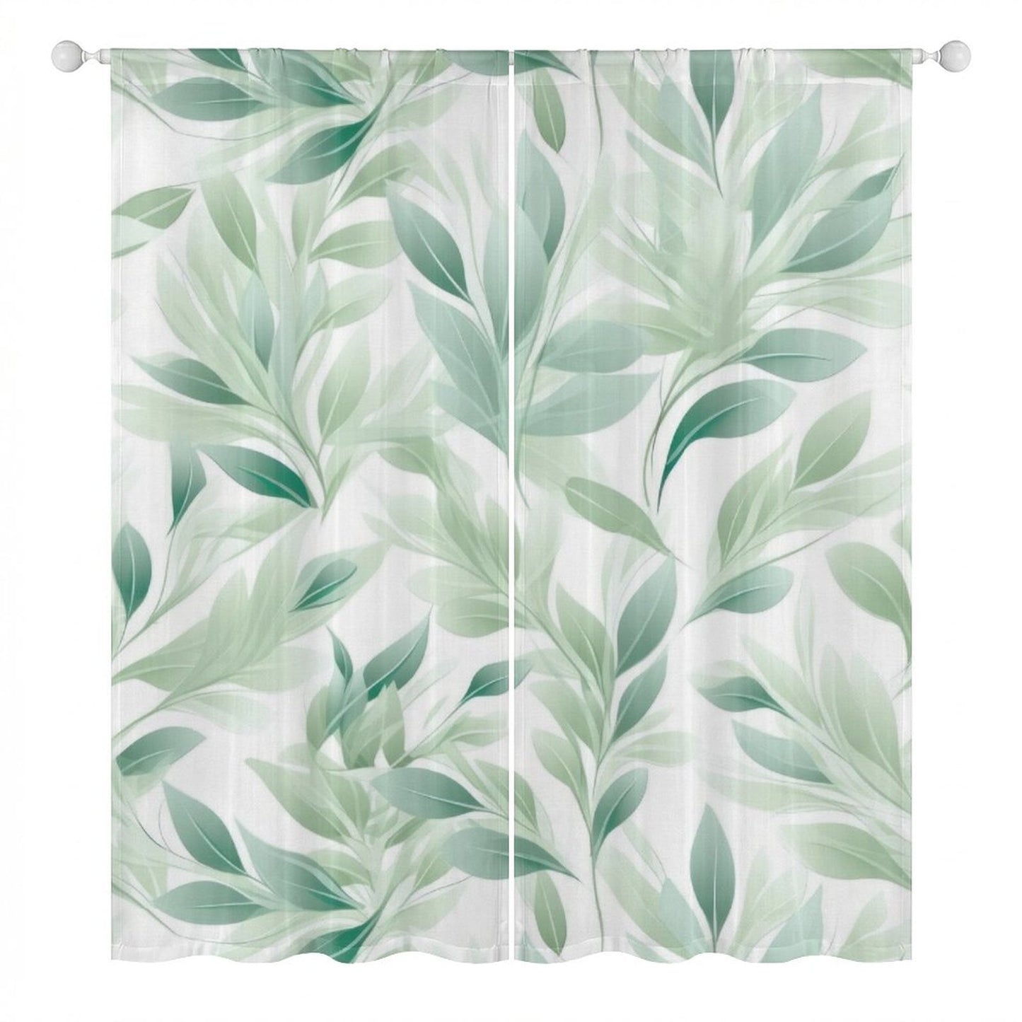Sheer Curtain Botantical
