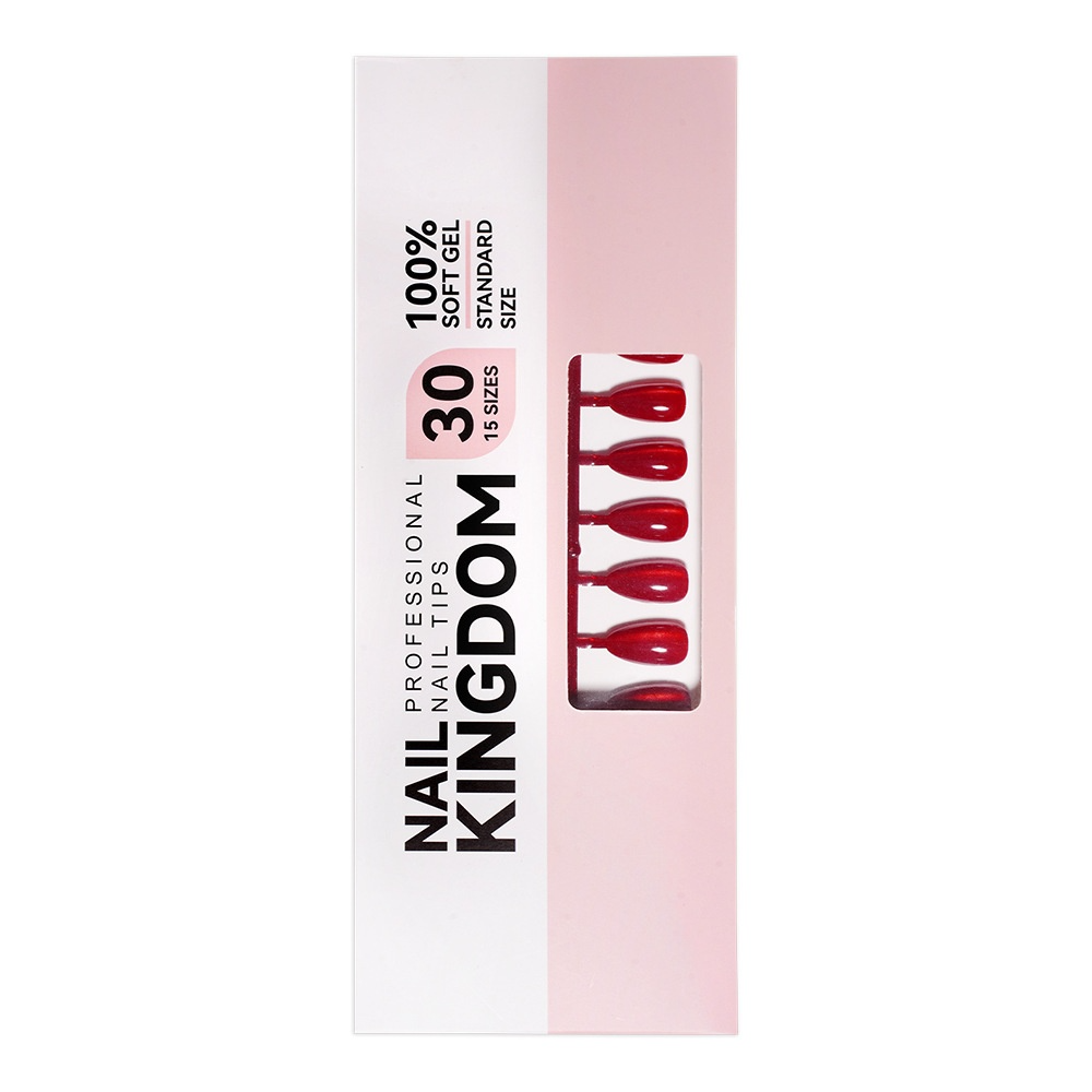 Red Cat Eye Short Almond Press On Nails (MOQ=3) – Image 5