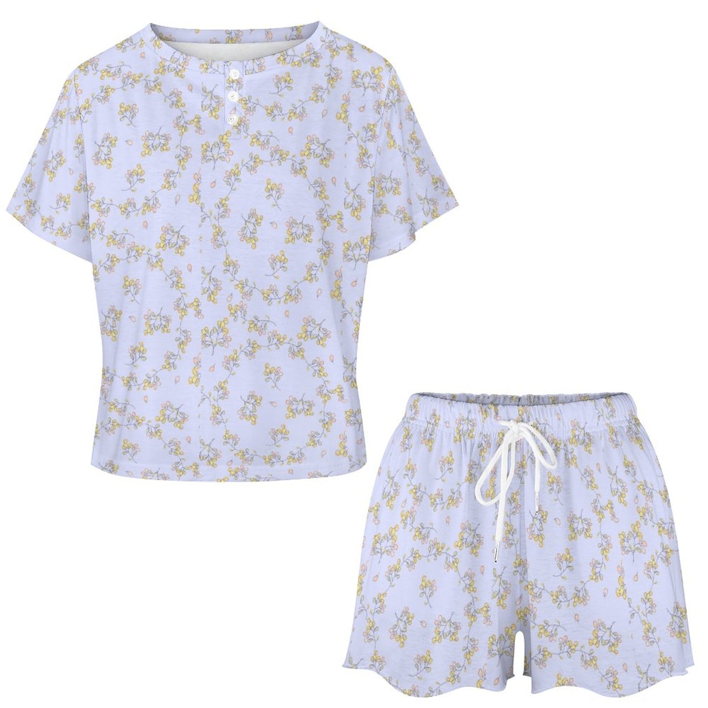 Short Sleeve Loungewear Set