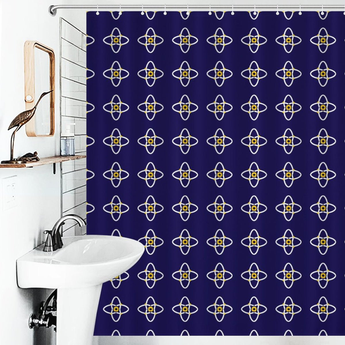 Blue Shower Curtain