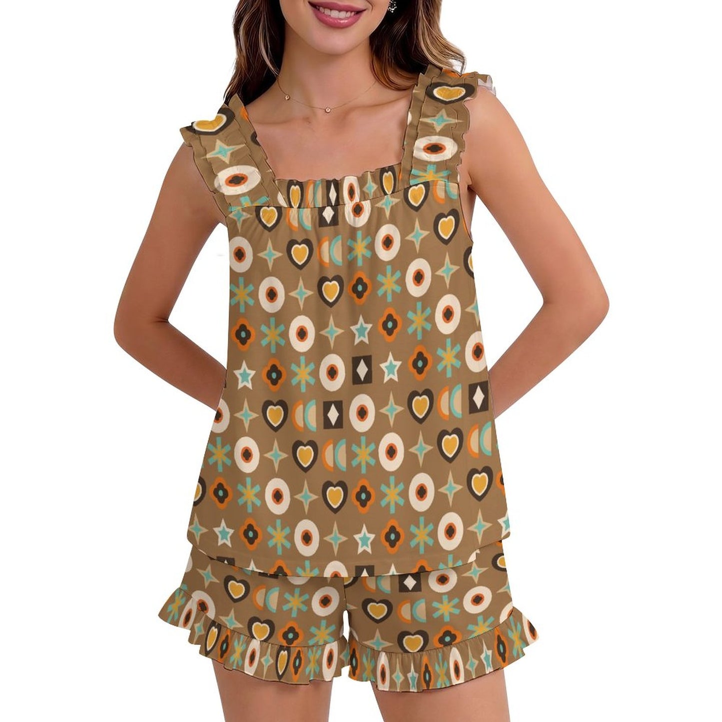 Ruffled Pajama Set