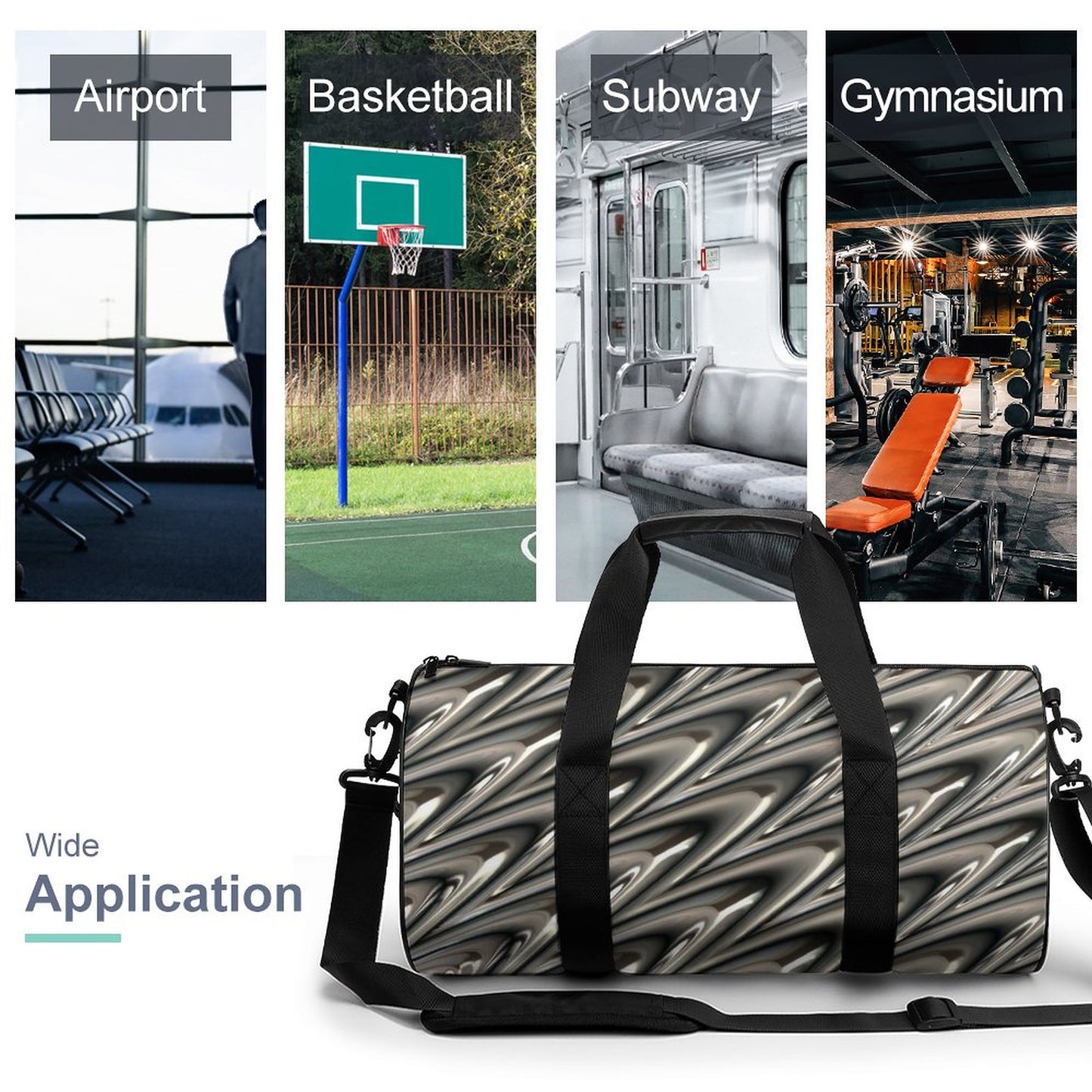 Cylindrical Gym Bag(Multi-sites)