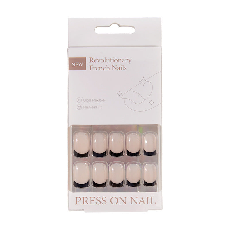 30 pcs French advanced wearing nail wide nail cross-border hot-selling nail art finished product wholesale false – Image 5