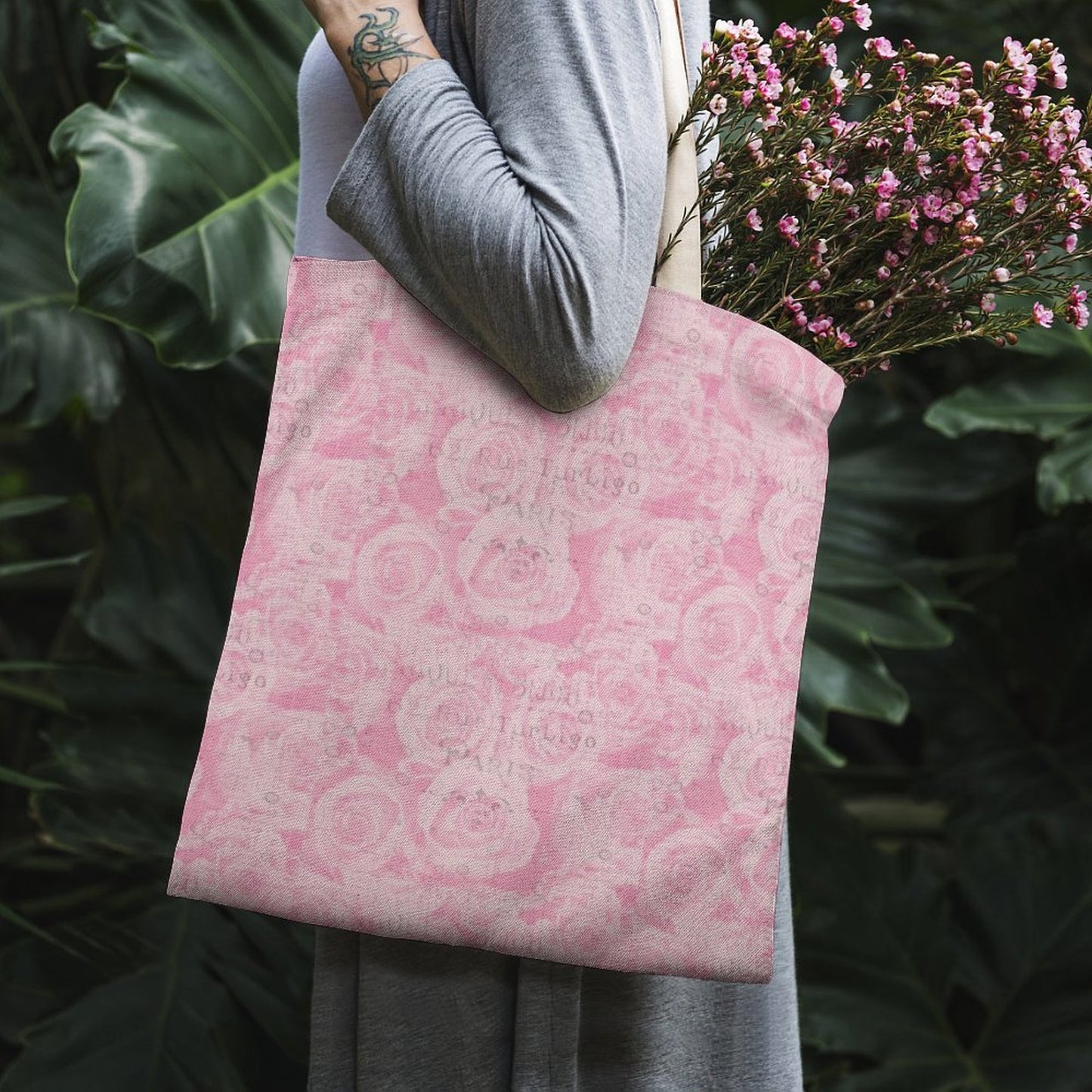 Martin Canvas Tote Handbag with Dual-sided Printing