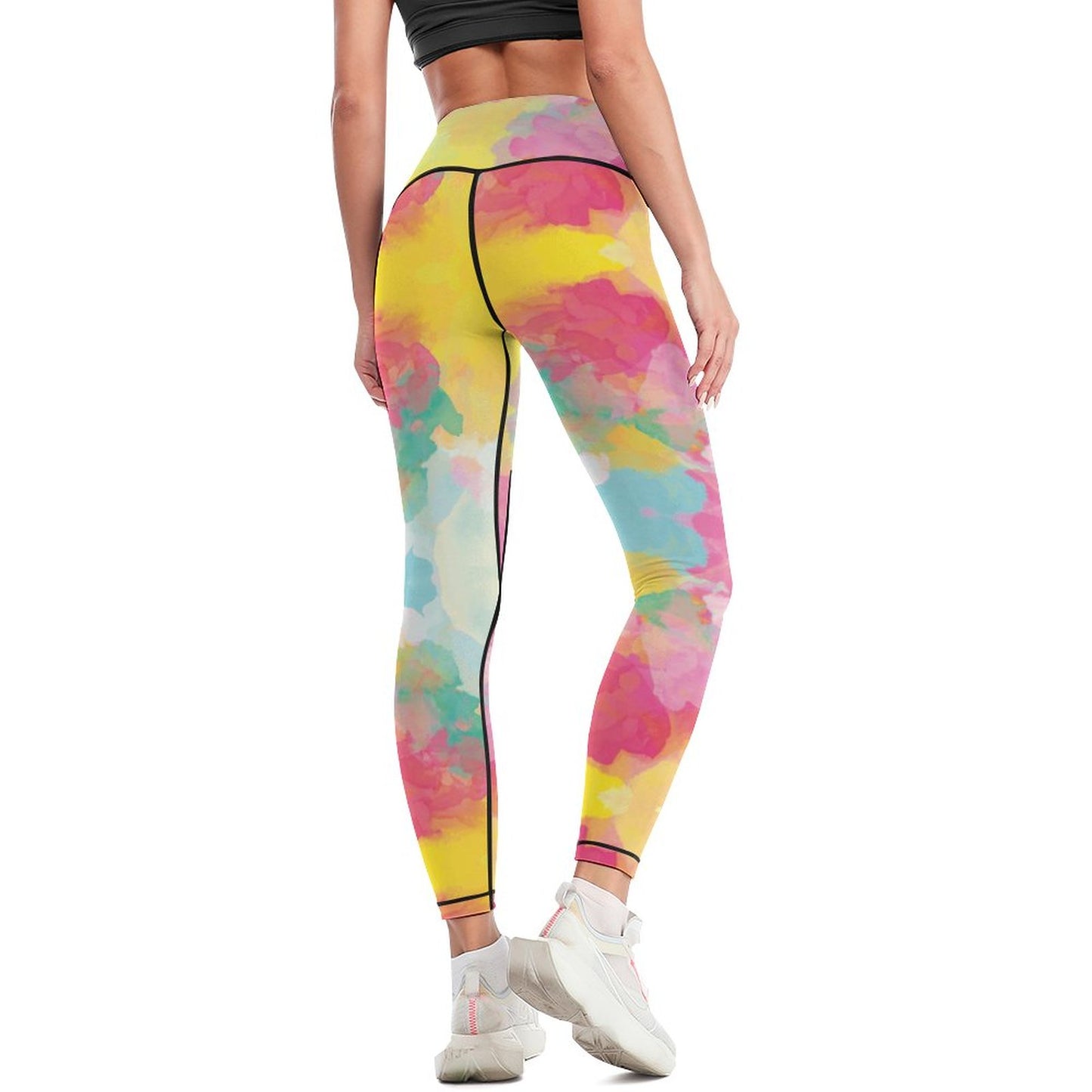 Women Workout Yoga Pants with Lines