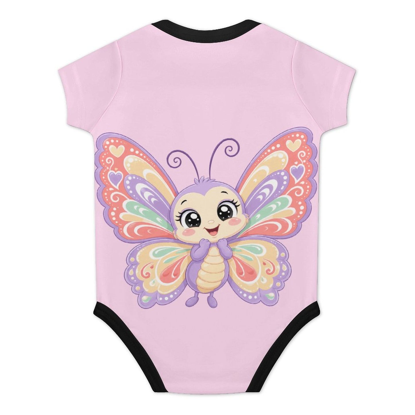 Faux Cotton Short Sleeve Baby Romper