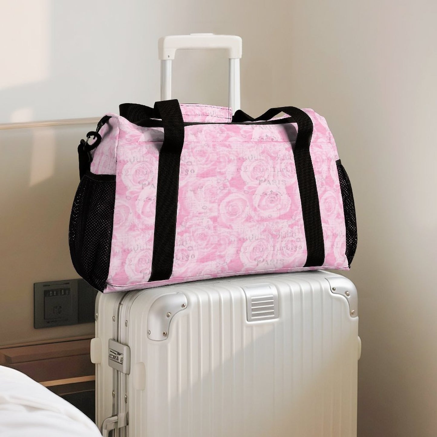 Travel Duffel Bag - Pink - Paris