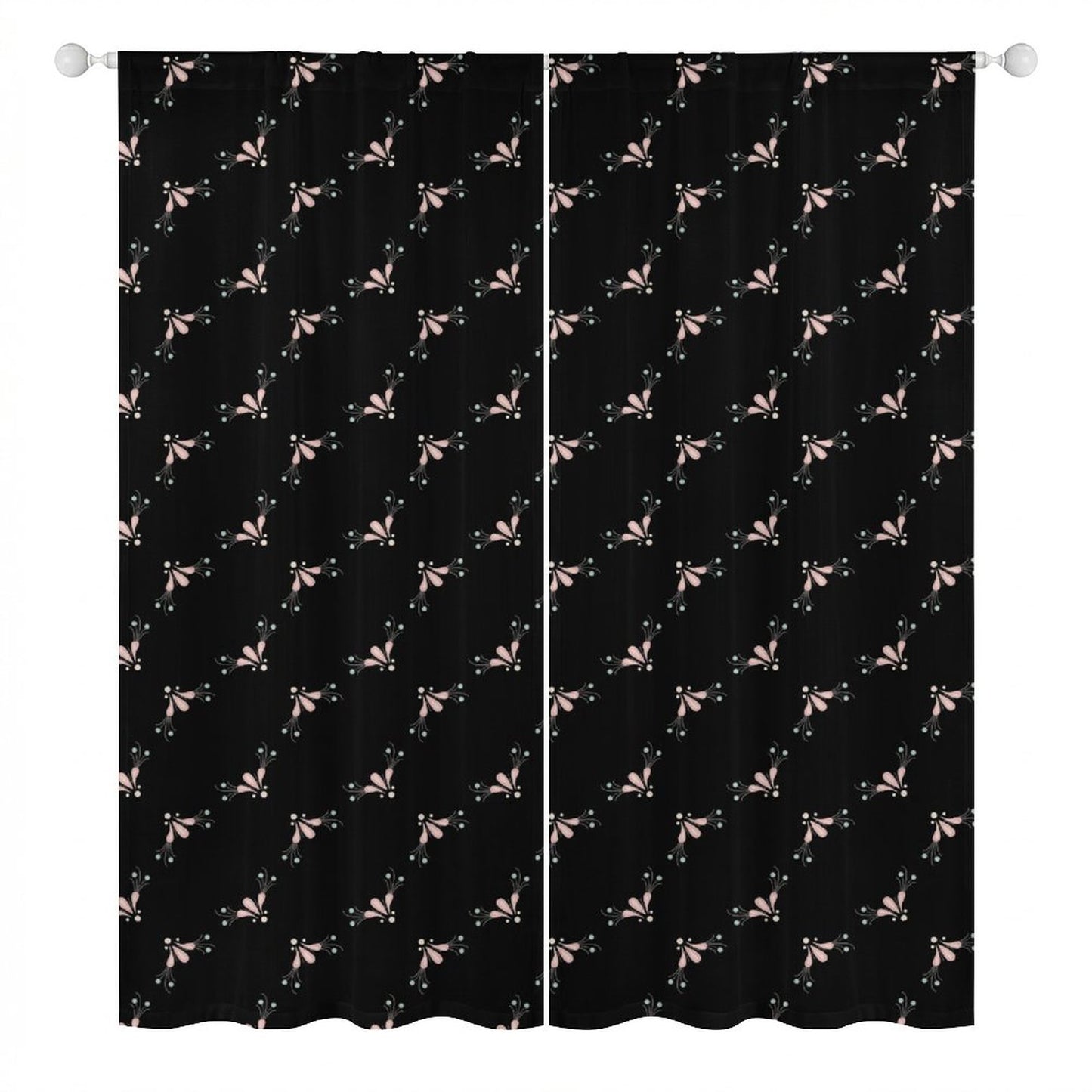 Sheer Curtain Black