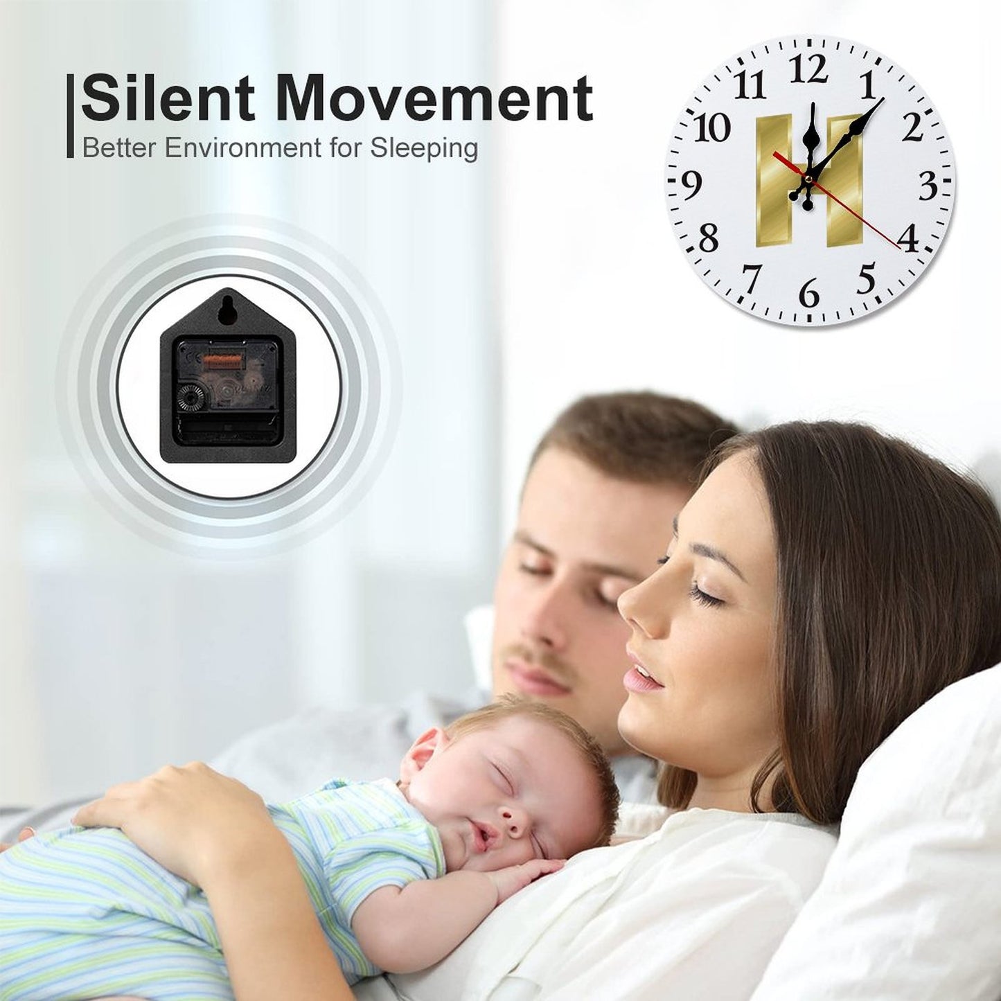 Modern Wooden Wall Clock