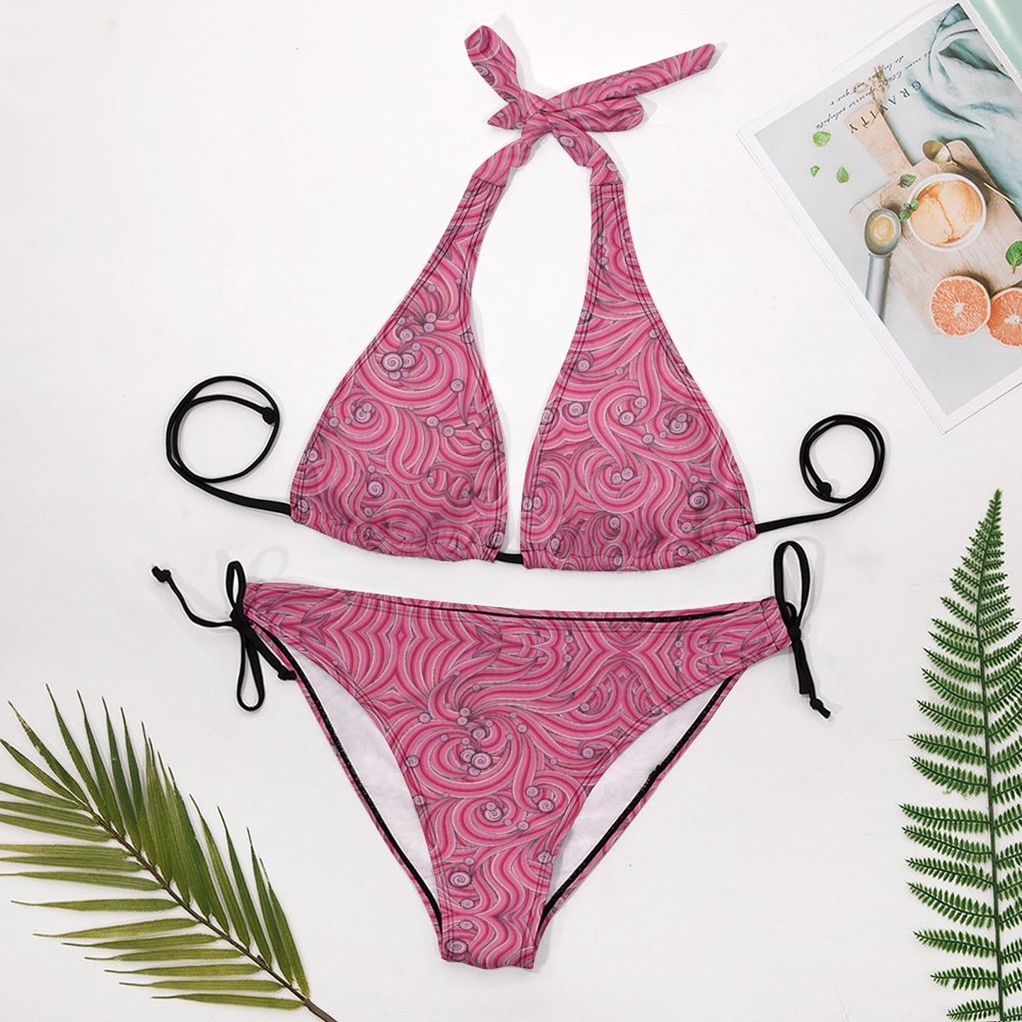 Two Piece Halter Swimsuit