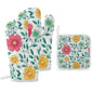 Oven Mitts & Pot Holder Set of 3 Flowers