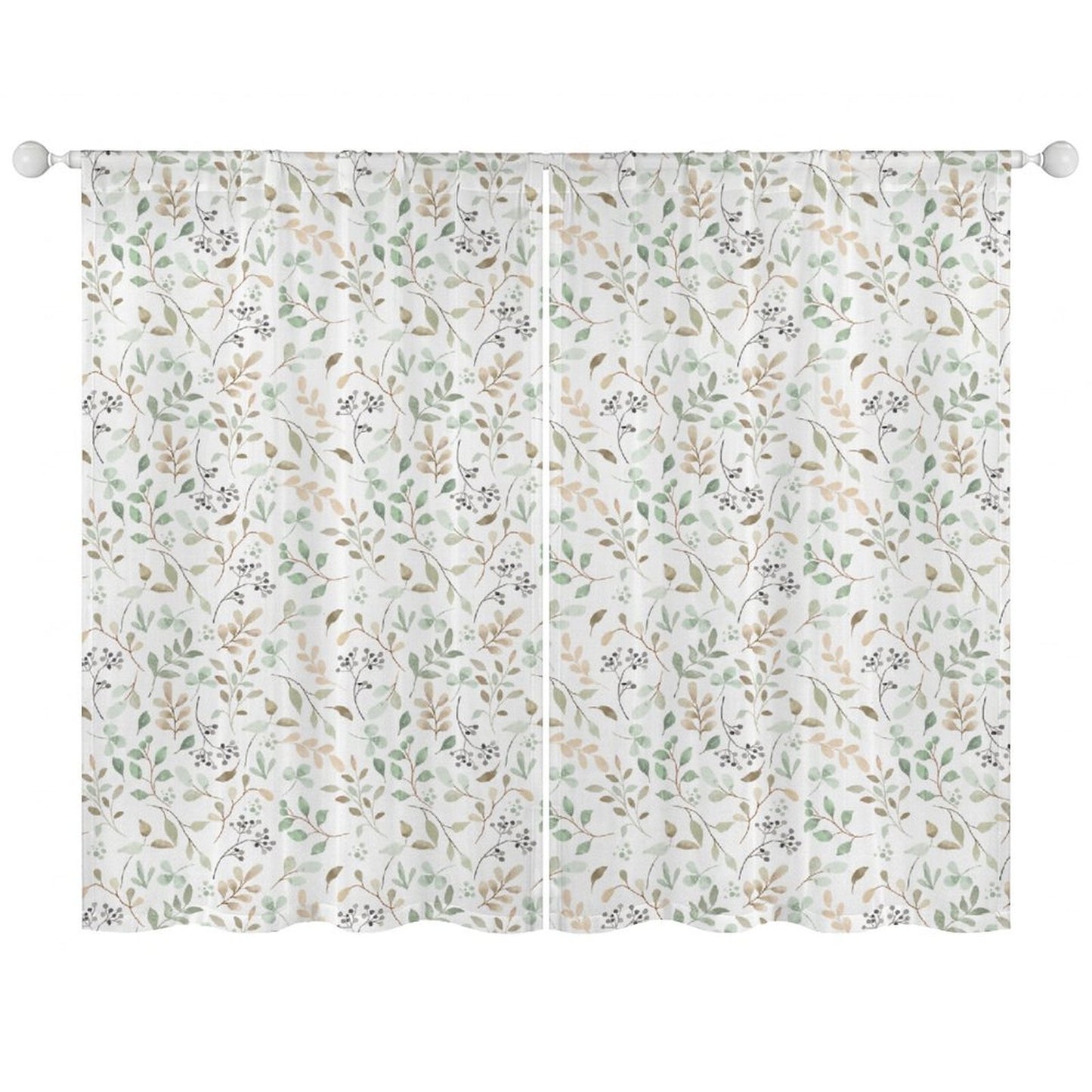 Sheer Curtain Flowers Vines