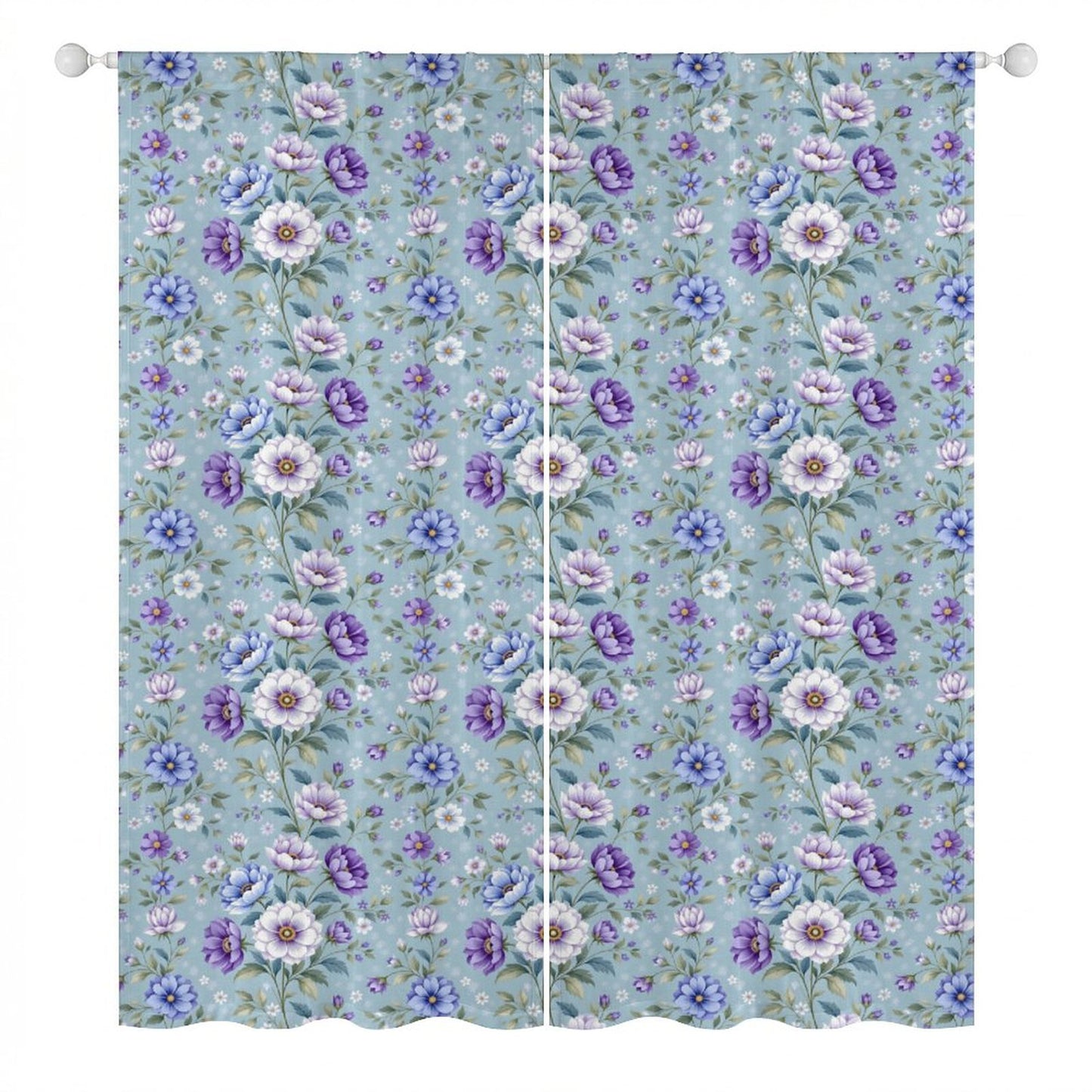 Sheer Curtain Flowers