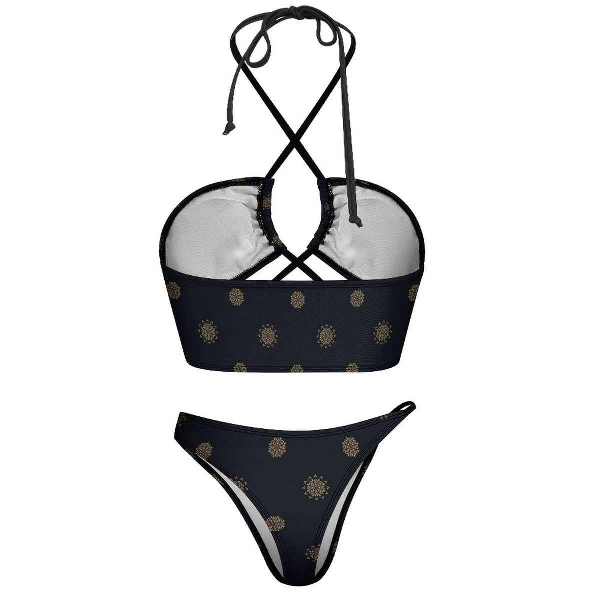 Black Custom Design Bikini Swimsuit