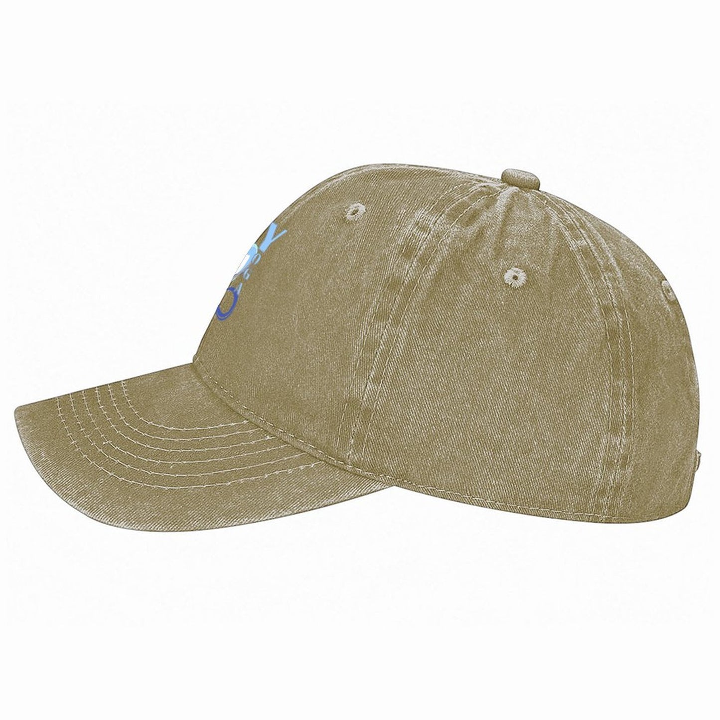 Cotton Vintage Washed Denim Baseball Cap Yoga