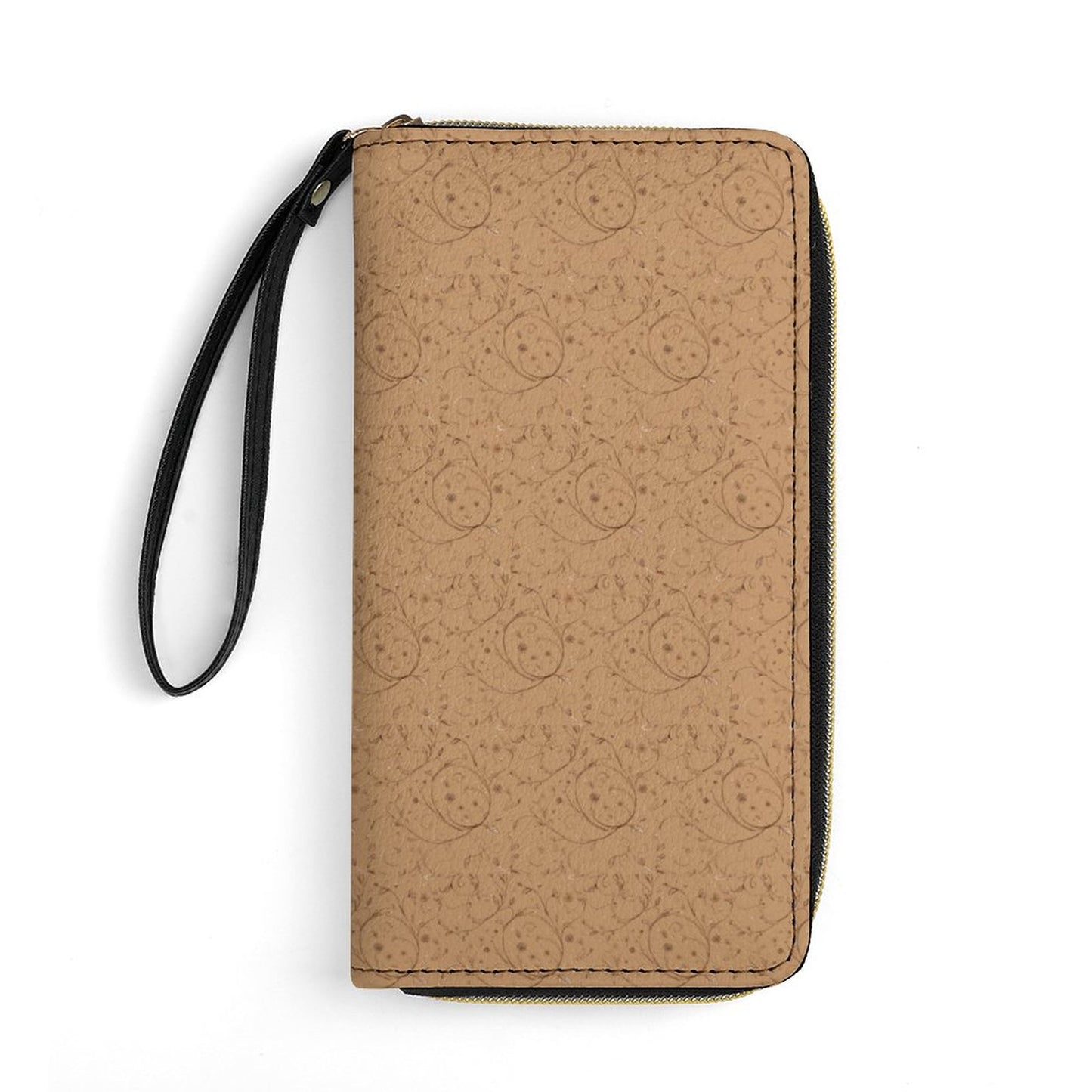 Leather Wallet with Wristlet Strap