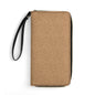 Leather Wallet with Wristlet Strap