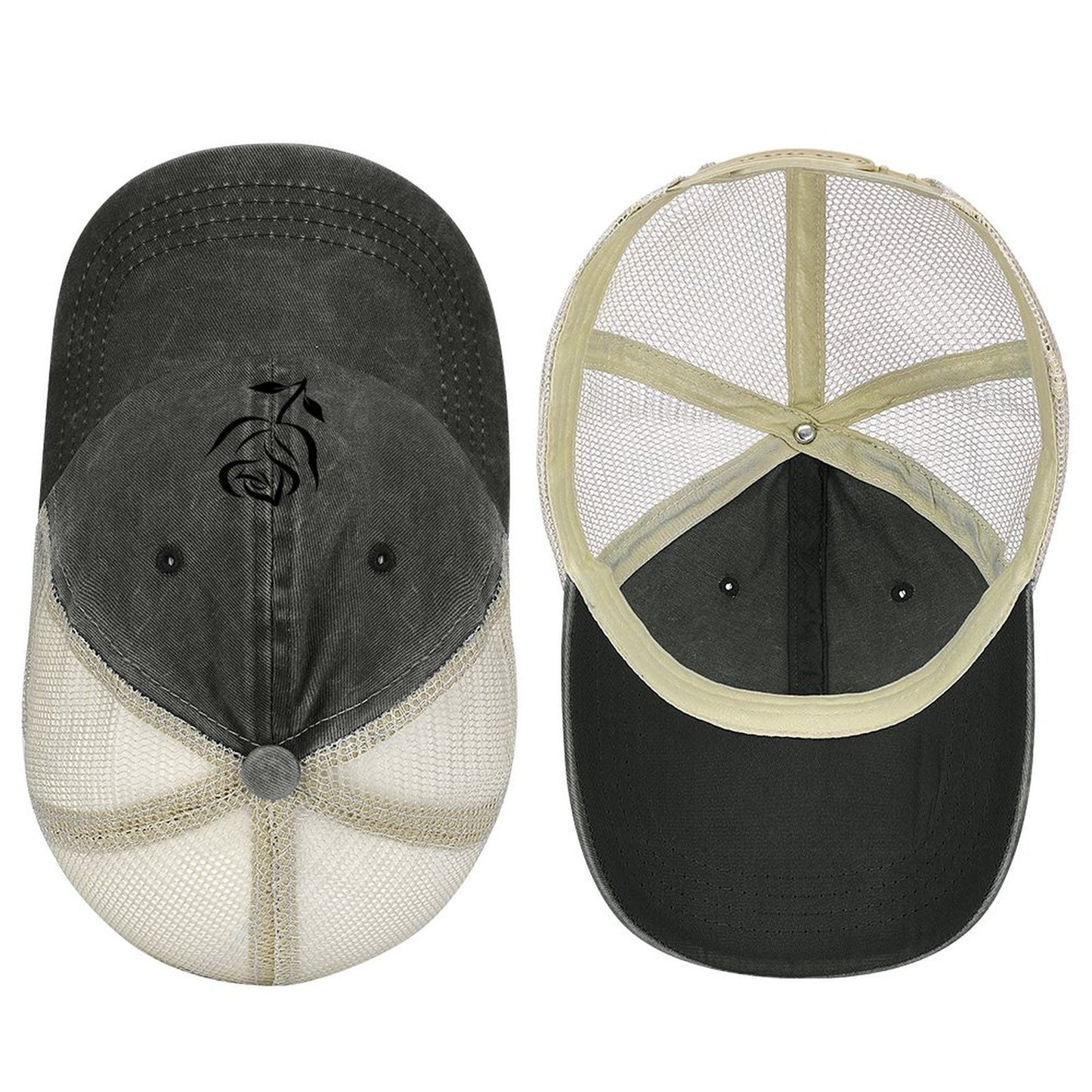 Cotton Trucker Hat for Casual Style - Rose