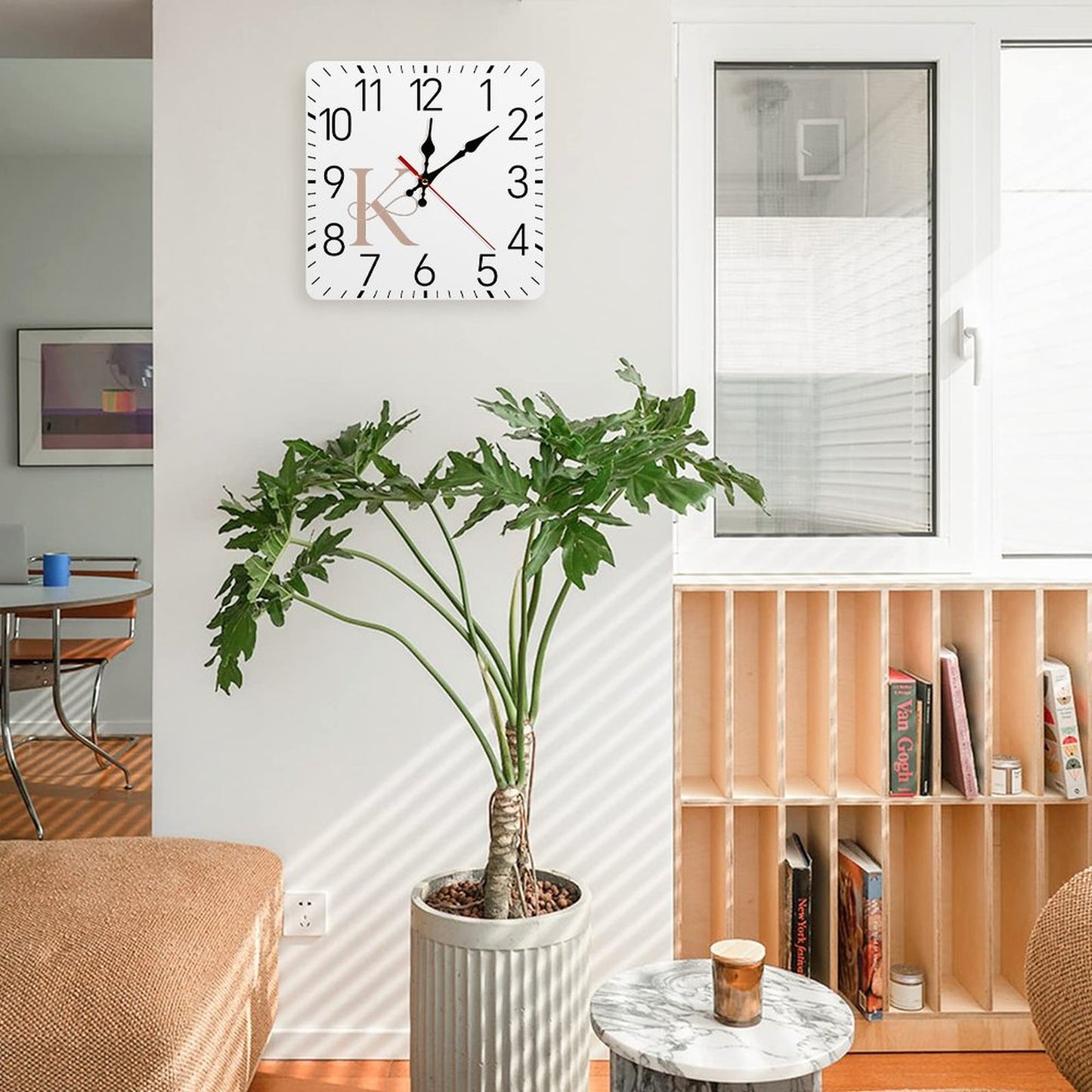 Square Wall Clock-9.8"x9.8"/25x25cm