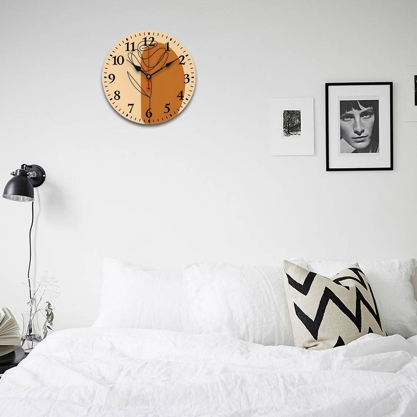 Wooden Wall Clock-9.84"x9.84"/ 25x25cm