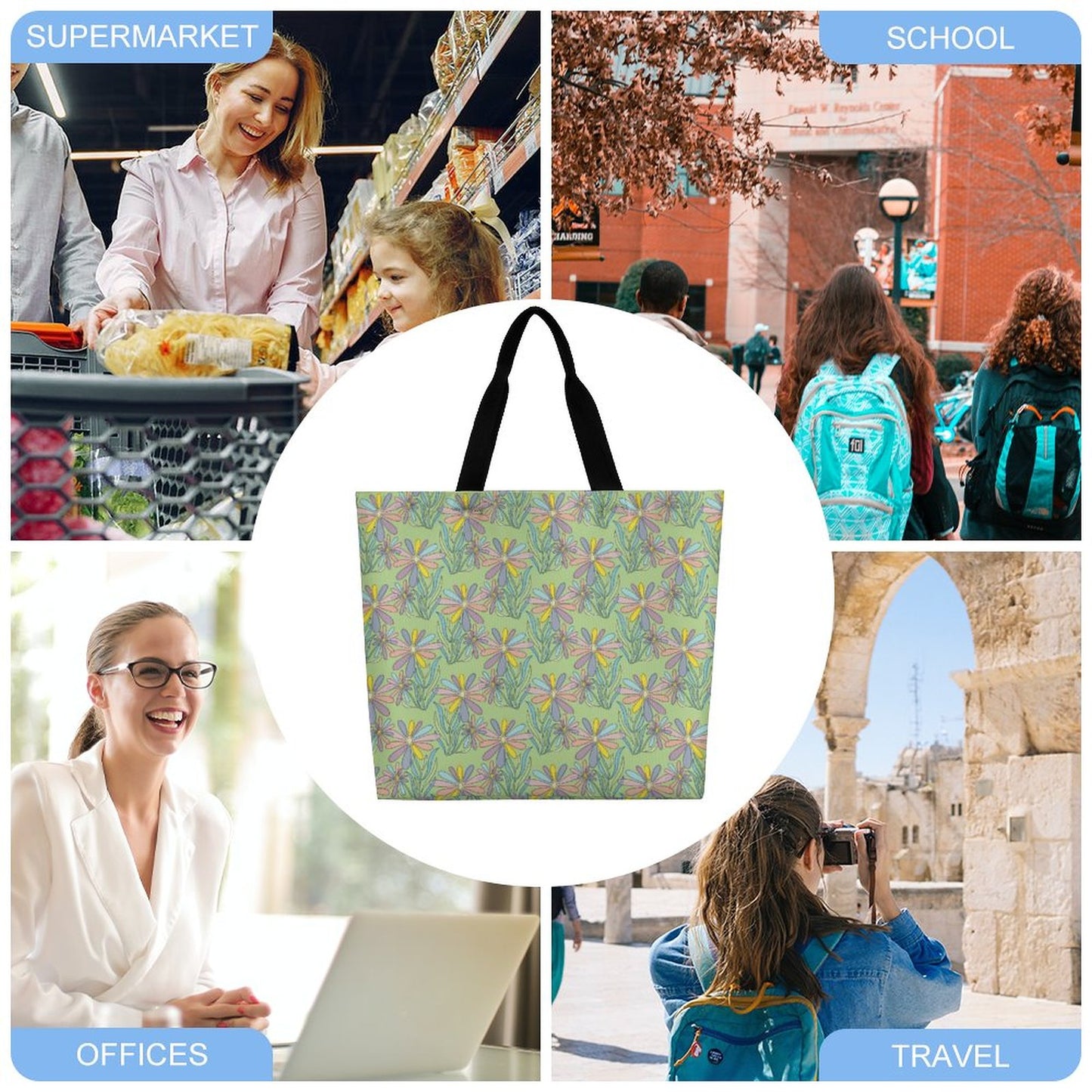 Large One Shoulder Shopping Bag