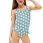 Girls Ruffle Trim One Piece Swimwear Daisy