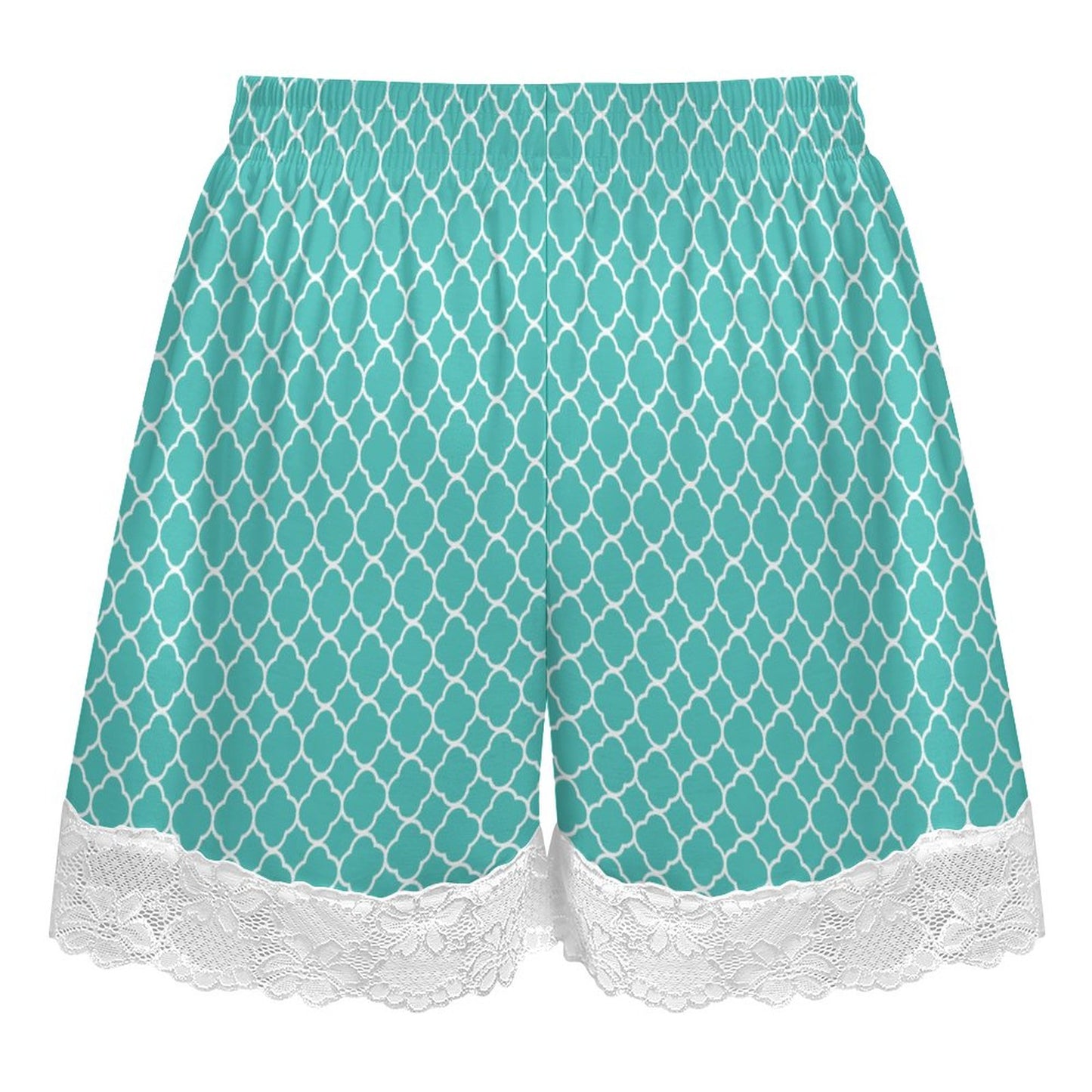 Women's Lace Trim Pajama Shorts